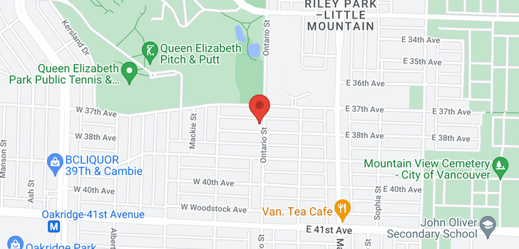map of 7 W 38TH AVENUE